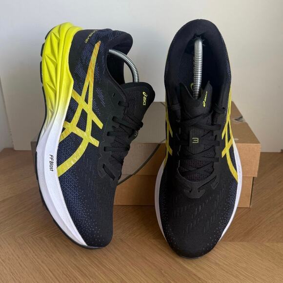 Asics Dynablast 3 Black /Lime Zest Men Running Sneakers - SZ 11 - Picture 8 of 13